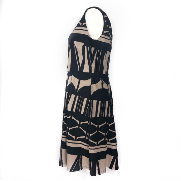 Liz Claiborne Black and taupe dress | EUC … - Picture 4 of 5